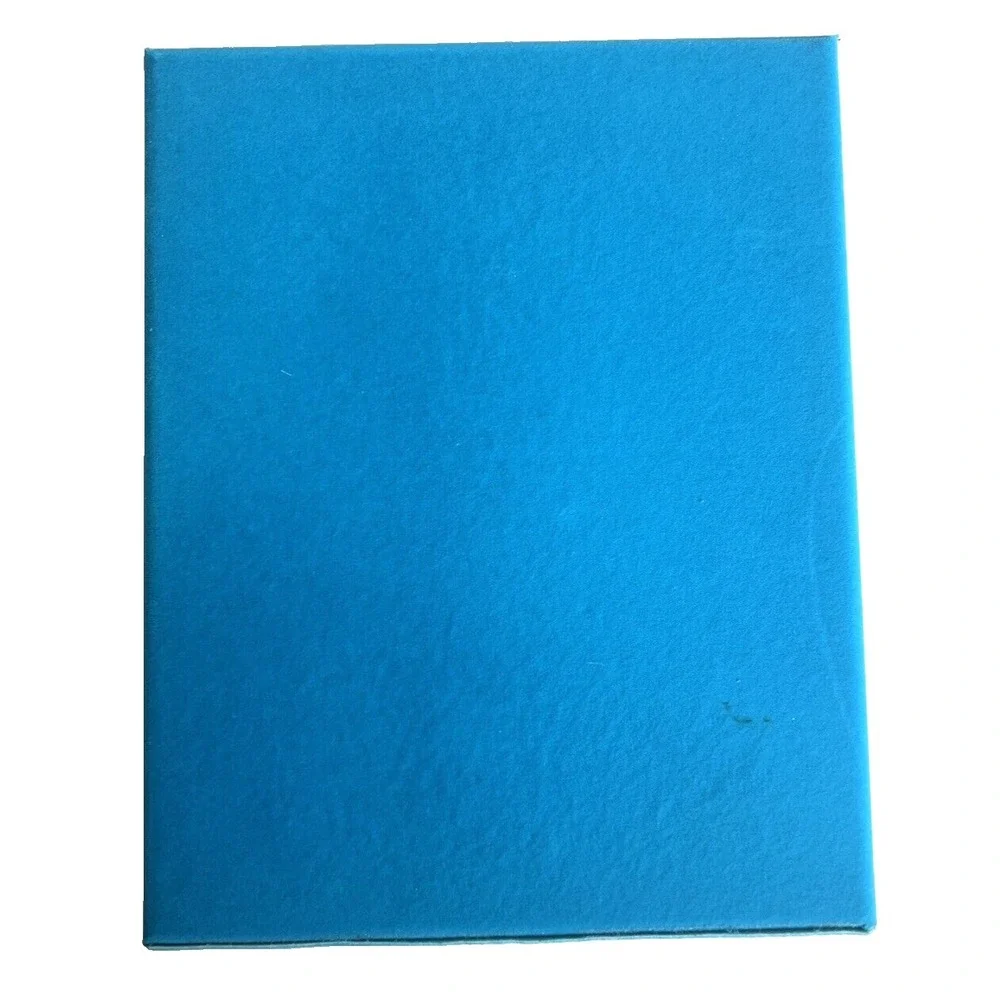 Neiman Marcus Empty Gift Box Aqua Blue Turquoise Velvet 9.5
